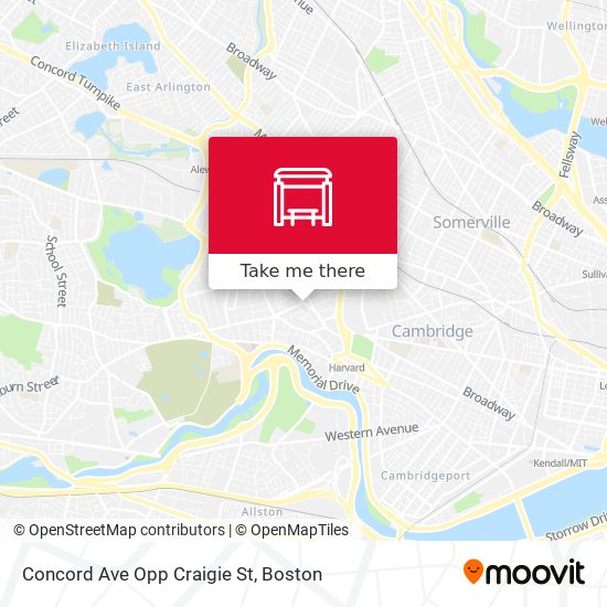 Mapa de Concord Ave Opp Craigie St