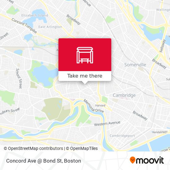 Concord Ave @ Bond St map