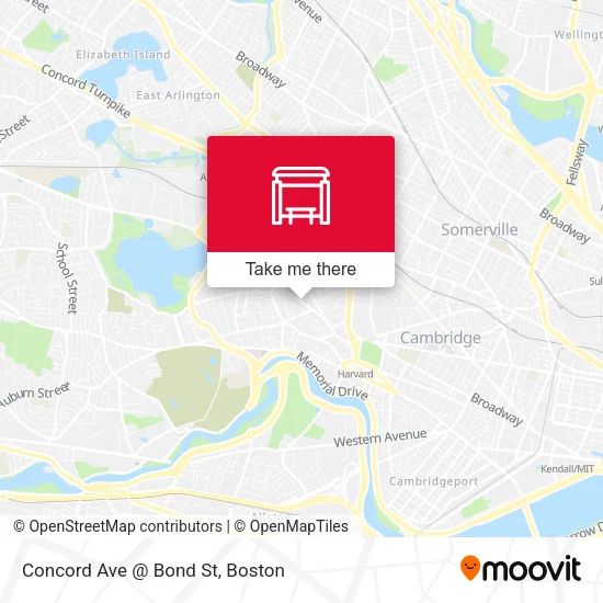 Concord Ave @ Bond St map