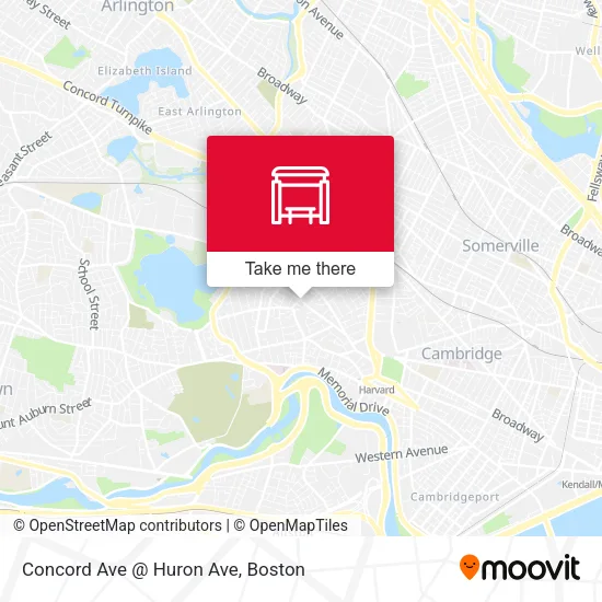 Mapa de Concord Ave @ Huron Ave
