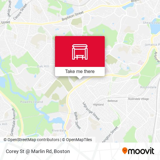 Mapa de Corey St @ Marlin Rd