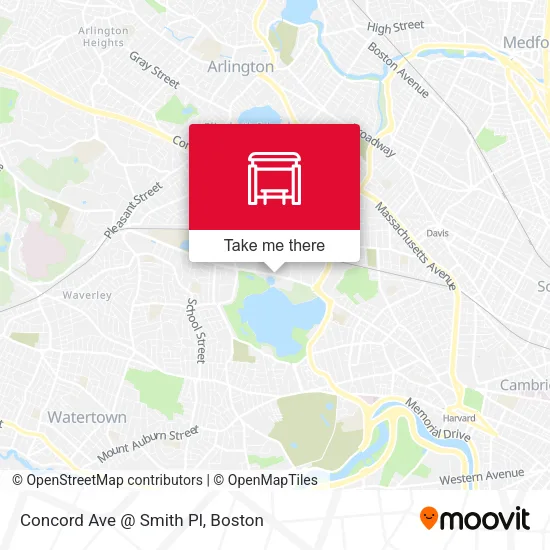 Concord Ave @ Smith Pl map