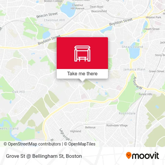 Grove St @ Bellingham St map