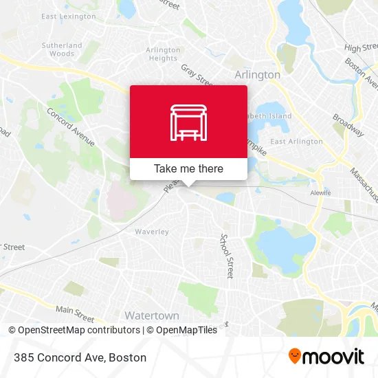 385 Concord Ave map