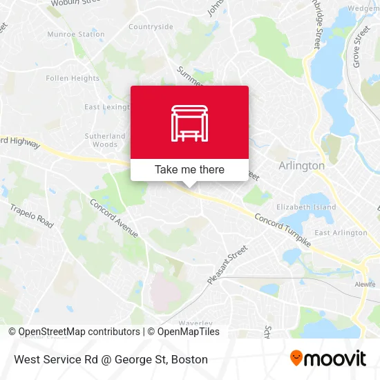 Mapa de West Service Rd @ George St