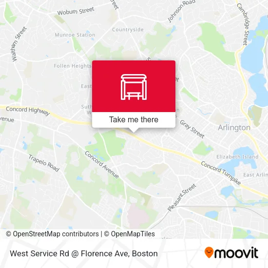 West Service Rd @ Florence Ave map