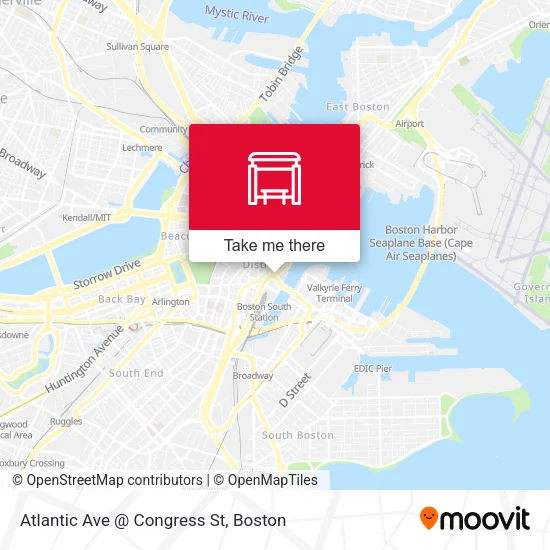 Mapa de Atlantic Ave @ Congress St