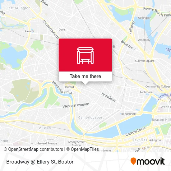 Broadway @ Ellery St map