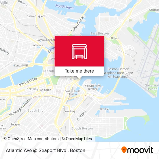 Mapa de Atlantic Ave @ Seaport Blvd.