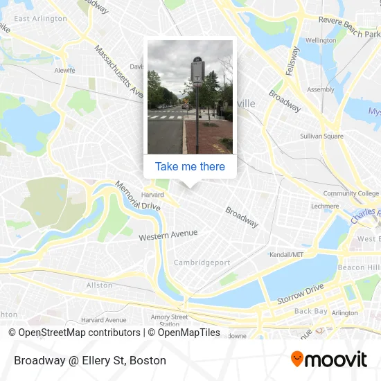 Broadway @ Ellery St map