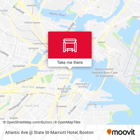 Mapa de Atlantic Ave @ State St-Marriott Hotel