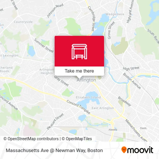 Mapa de Massachusetts Ave @ Newman Way