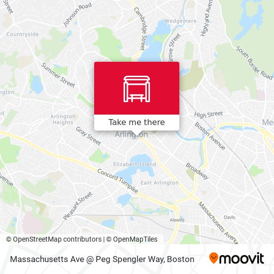 Massachusetts Ave @ Peg Spengler Way map