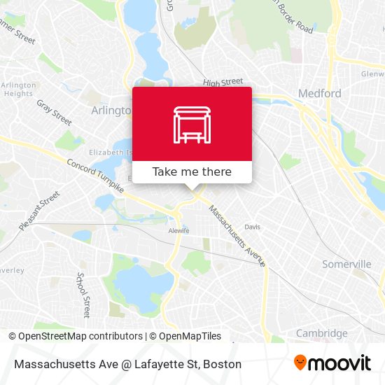 Massachusetts Ave @ Lafayette St map