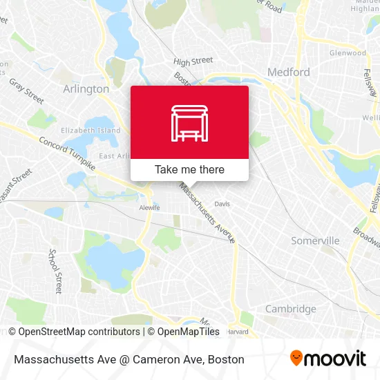 Mapa de Massachusetts Ave @ Cameron Ave