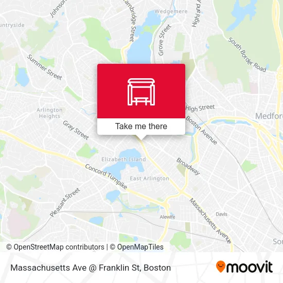 Mapa de Massachusetts Ave @ Franklin St