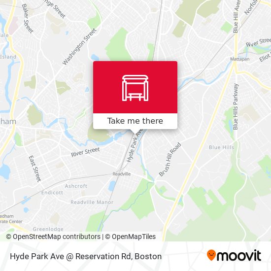 Hyde Park Ave @ Reservation Rd map