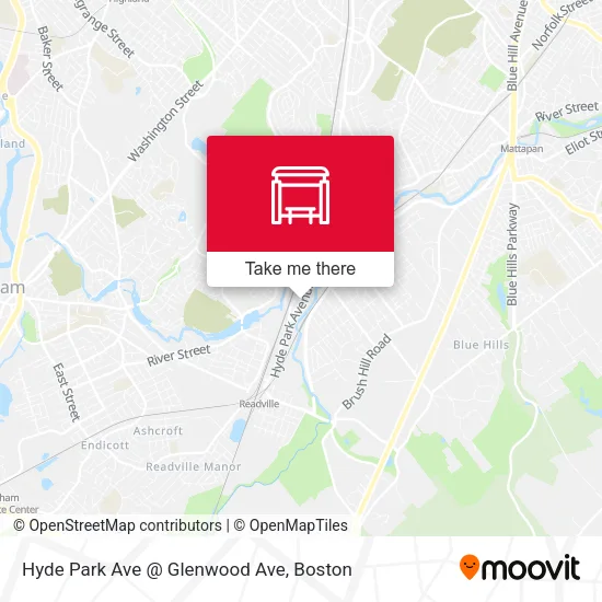 Mapa de Hyde Park Ave @ Glenwood Ave