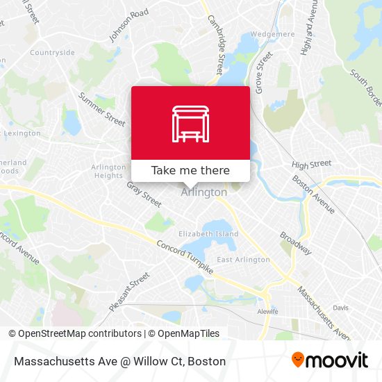 Massachusetts Ave @ Willow Ct map