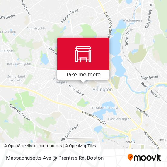 Massachusetts Ave @ Prentiss Rd map