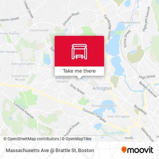 Massachusetts Ave @ Brattle St map