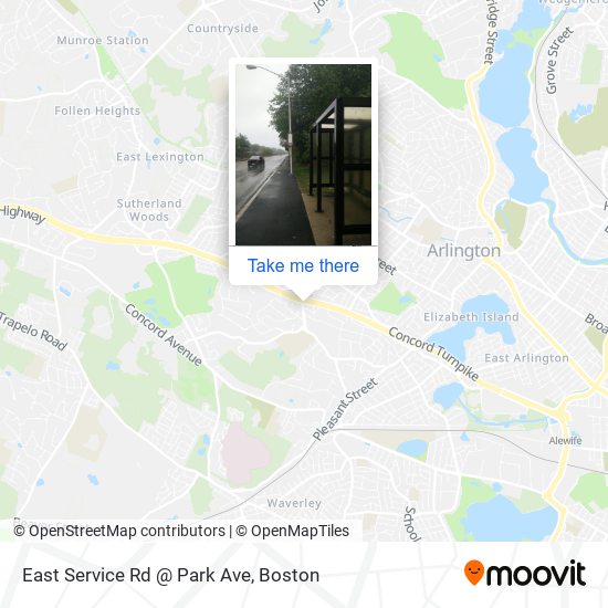 Mapa de East Service Rd @ Park Ave