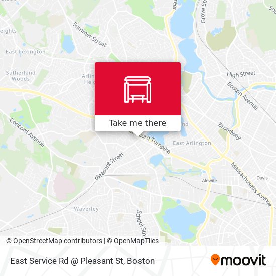 Mapa de East Service Rd @ Pleasant St