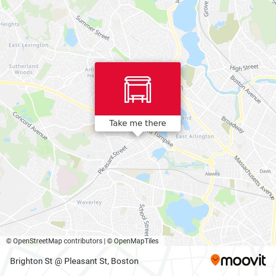 Mapa de Brighton St @ Pleasant St