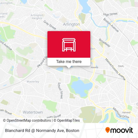 Blanchard Rd @ Normandy Ave map