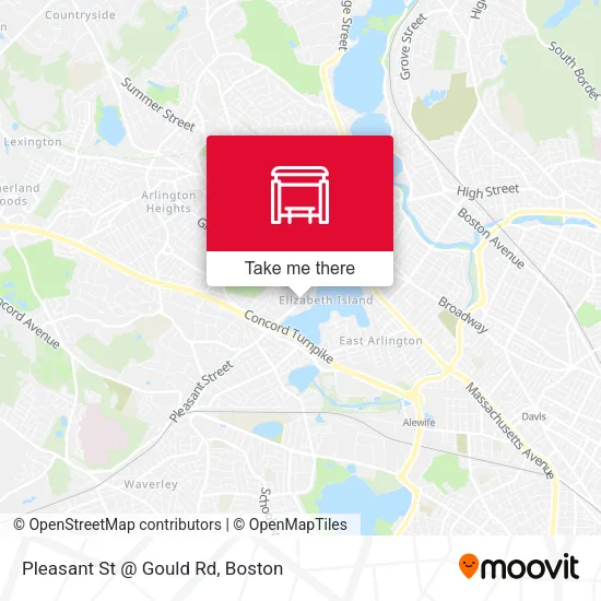 Pleasant St @ Gould Rd map