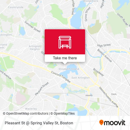 Pleasant St @ Spring Valley St map