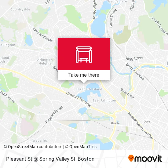 Pleasant St @ Spring Valley St map