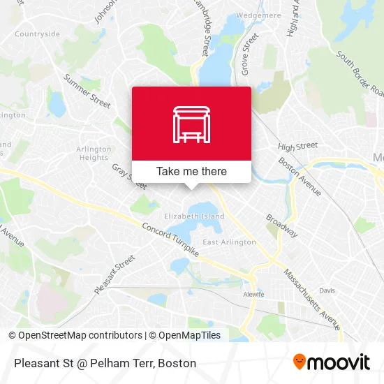 Mapa de Pleasant St @ Pelham Terr