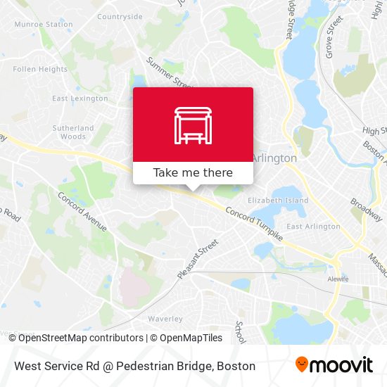 Mapa de West Service Rd @ Pedestrian Bridge