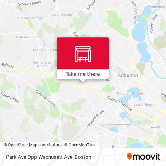 Mapa de Park Ave Opp Wachusett Ave