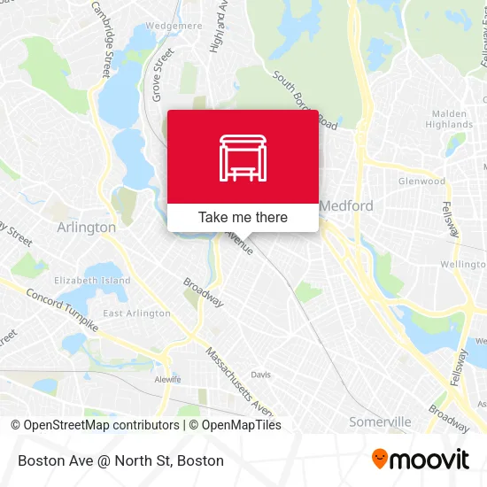 Boston Ave @ North St map
