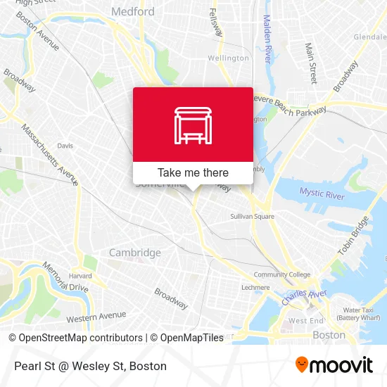 Mapa de Pearl St @ Wesley St