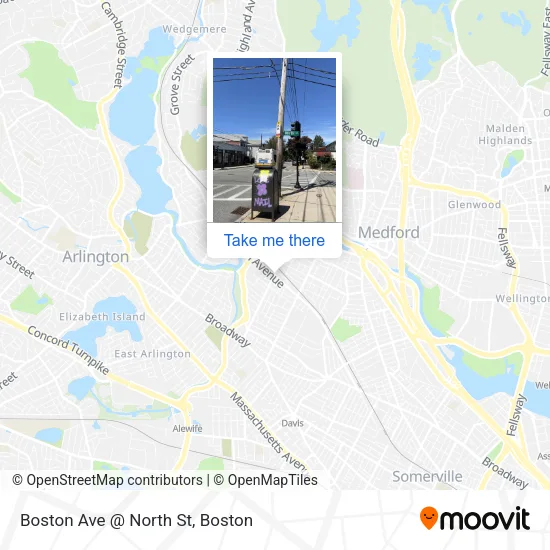 Boston Ave @ North St map