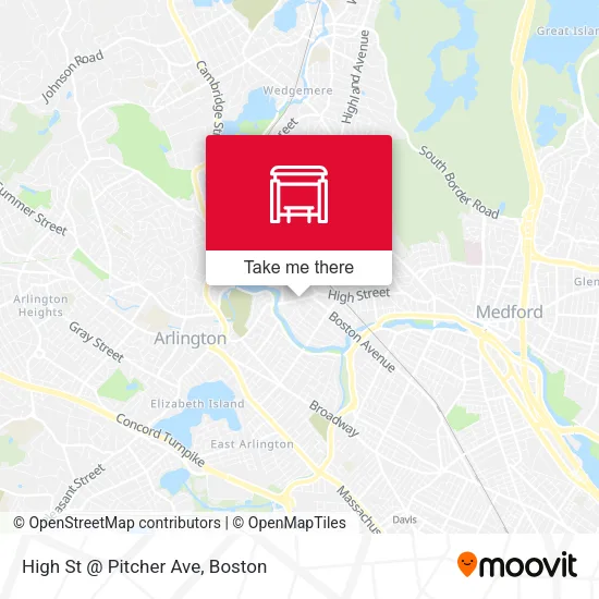 Mapa de High St @ Pitcher Ave