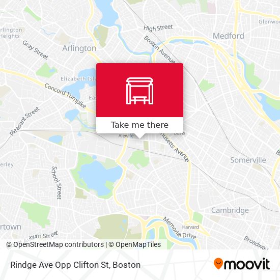 Mapa de Rindge Ave Opp Clifton St