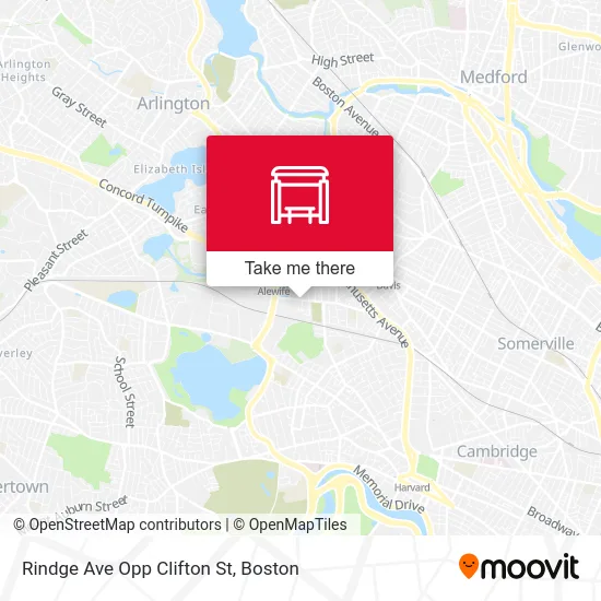 Rindge Ave Opp Clifton St map