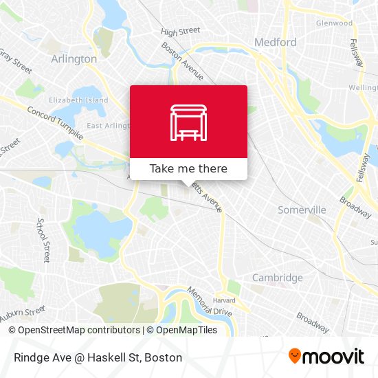 Rindge Ave @ Haskell St map
