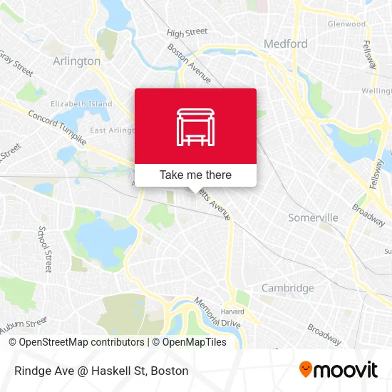 Mapa de Rindge Ave @ Haskell St