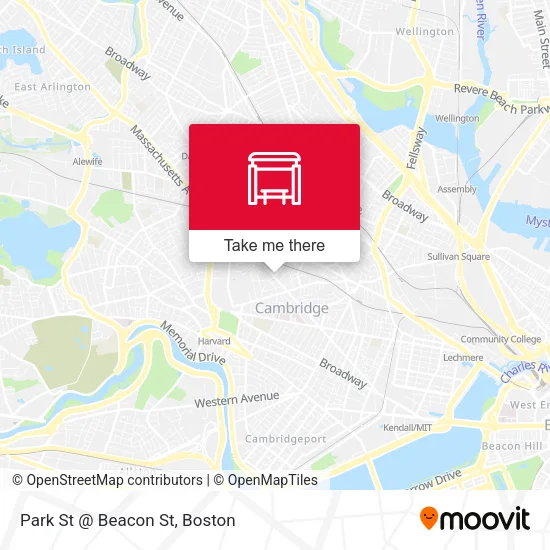 Mapa de Park St @ Beacon St