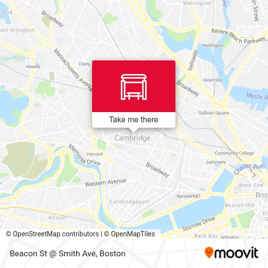 Mapa de Beacon St @ Smith Ave
