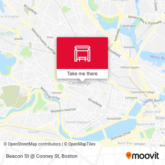 Beacon St @ Cooney St map