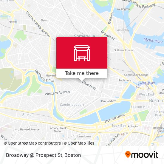 Mapa de Broadway @ Prospect St
