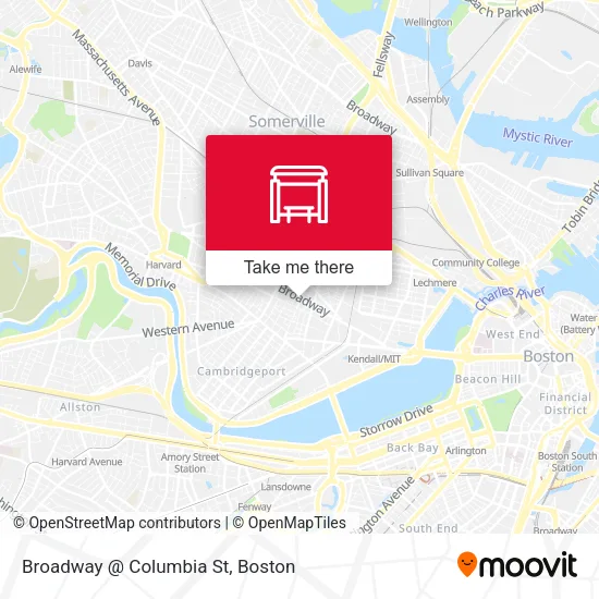 Mapa de Broadway @ Columbia St