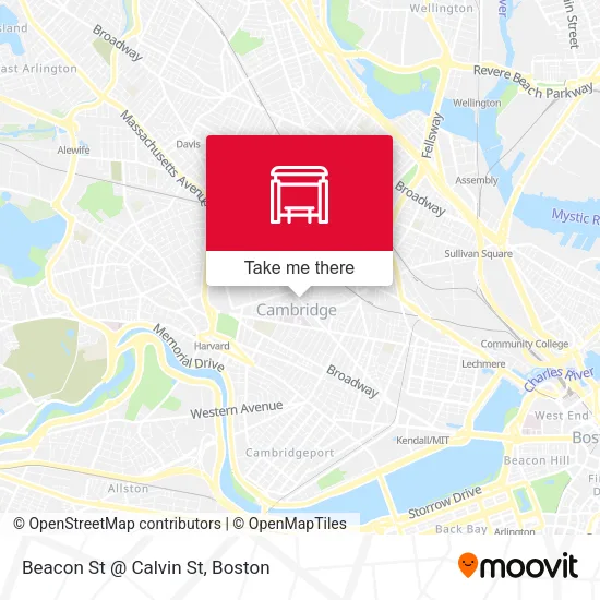 Mapa de Beacon St @ Calvin St