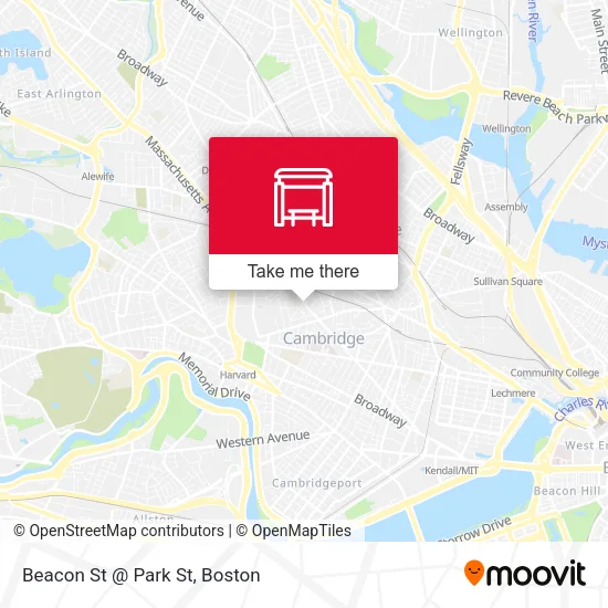 Mapa de Beacon St @ Park St